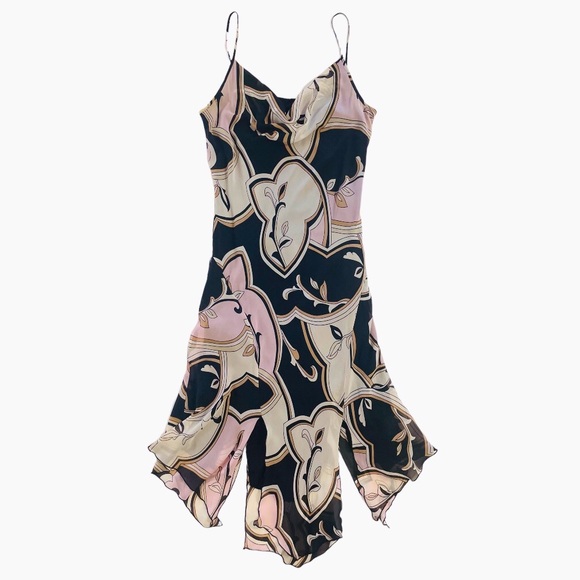 Vintage Dresses & Skirts - 90s Y2K Silk Slip Midi Dress